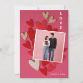 Gelukkige Valentijnsdag Foto Collage Liefde Feestdagenkaart (Voorkant)