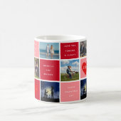 Gelukkige Valentijnsdag foto grid koppels Koffiemok (Center)