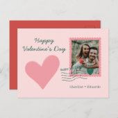 Gelukkige Valentijnsdag Foto Love Mail Briefkaart (Voorkant / Achterkant)