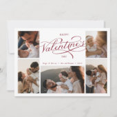 Gelukkige Valentijnsdag Fotocollage Feestdagenkaart (Voorkant)