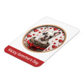 Gelukkige Valentijnsdag Franse Bulldog Magneet (Linkerzijde)