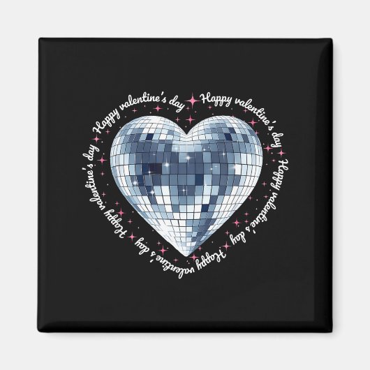 Gelukkige Valentijnsdag Funny Coquette Diamanten D Magneet (Voorkant)