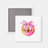 Gelukkige Valentijnsdag Funny Coquette Disco Bal G Magneet (Voorkant / Achterkant)