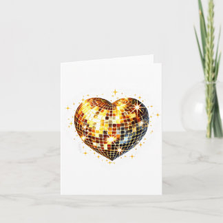 Gelukkige Valentijnsdag Funny Gouden Coquette Disc Kaart