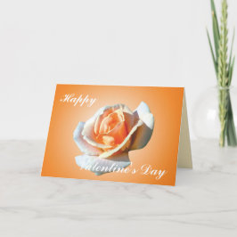 Gelukkige Valentijnsdag, gele roos Feestdagen Kaart