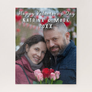 Gelukkige Valentijnsdag Gepersonaliseerde foto's e Legpuzzel