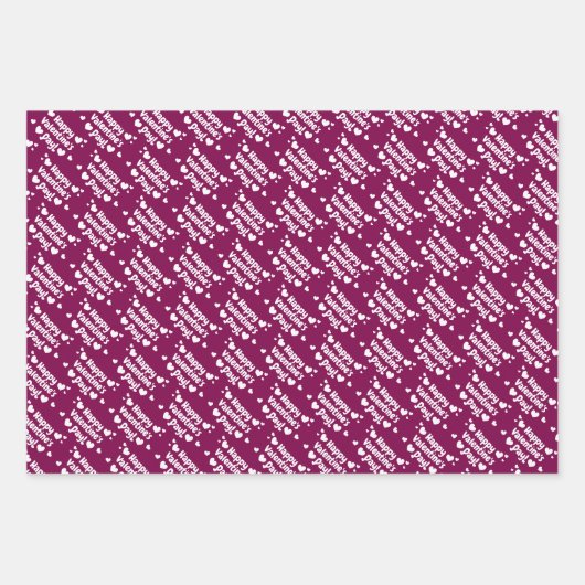 Gelukkige Valentijnsdag gewoonte Inpakpapier Vel (Voorkant 3)