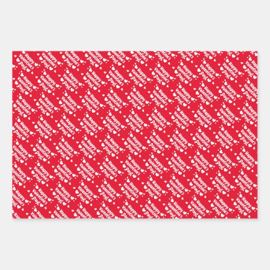 Gelukkige Valentijnsdag gewoonte Inpakpapier Vel (Voorkant)