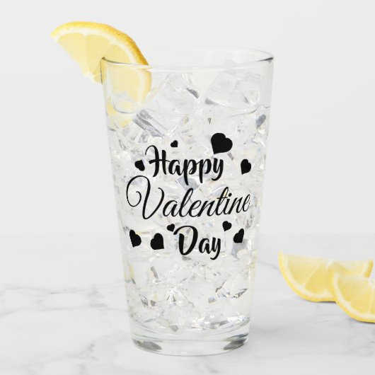 Gelukkige Valentijnsdag Glas (Voorkant ijs)