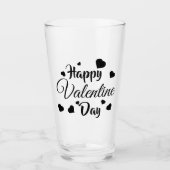 Gelukkige Valentijnsdag Glas (Voorkant)