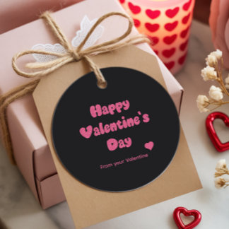 Gelukkige Valentijnsdag Glitter Favor Tags Bedankjes Labels