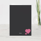 Gelukkige Valentijnsdag Glitter Kaart (Achterkant)