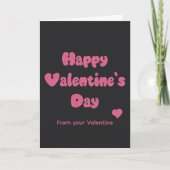 Gelukkige Valentijnsdag Glitter Kaart (Voorkant)