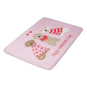 Gelukkige Valentijnsdag Golden Retriever Honden Badmat (Gekanteld)