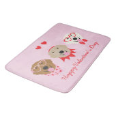 Gelukkige Valentijnsdag Golden Retriever Honden Badmat (Gekanteld)