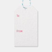 Gelukkige Valentijnsdag Golden Retriever Honden Cadeaulabel (Achterkant)