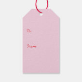 Gelukkige Valentijnsdag Golden Retriever Honden Cadeaulabel (Achterkant)