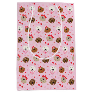 Gelukkige Valentijnsdag Golden Retriever Honden Medium Cadeauzakje