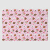 Gelukkige Valentijnsdag Golden Retriever Honden Tissuepapier (Voorkant)