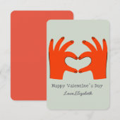 gelukkige valentijnsdag Grappig rood Notitiekaartje (Voorkant / Achterkant)