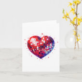 Gelukkige Valentijnsdag Grappige Coquette Rode Dis Kaart (Gele Bloem)