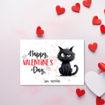 Gelukkige Valentijnsdag Grappige Pun Black Cat