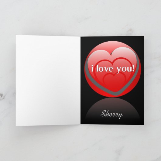 Gelukkige Valentijnsdag Groeten Kaart (Binnen)