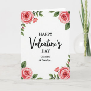 Gelukkige Valentijnsdag Grootouders Kaart