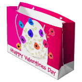 Gelukkige Valentijnsdag grote cadeautas (Achterkant Gekanteld)