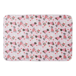 Gelukkige Valentijnsdag Grote Deen Honden Badmat