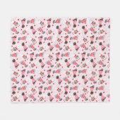 Gelukkige Valentijnsdag Grote Deen Honden Fleece Deken (Voorkant (Horizontaal))