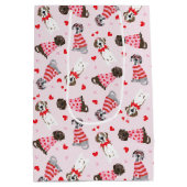 Gelukkige Valentijnsdag Grote Deen Honden Medium Cadeauzakje (Achterkant)