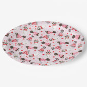 Gelukkige Valentijnsdag Grote Deen Honden Papieren Bordje (Gekanteld)