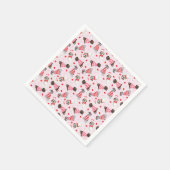 Gelukkige Valentijnsdag Grote Deen Honden Servet (Hoek)