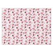 Gelukkige Valentijnsdag Grote Deen Honden Tafelkleed (Voorkant (Horizontaal))