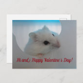 Gelukkige Valentijnsdag Hamster Feestdagenkaart (Voorkant / Achterkant)