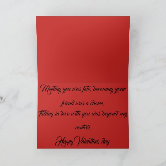 Gelukkige Valentijnsdag hart boom kaart voor uw li (Binnen)