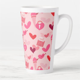 Gelukkige Valentijnsdag Hart Liefdescadeau voor Ko Latte Mok