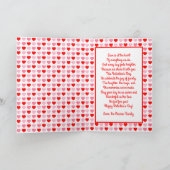 Gelukkige Valentijnsdag Harten Aangepaste foto en  Feestdagen Kaart (Binnen)