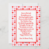 Gelukkige Valentijnsdag Harten Aangepaste foto en  Feestdagenkaart (Achterkant)