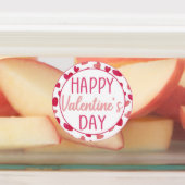 Gelukkige Valentijnsdag harten cadeau of koekje Labels (Aangebracht)