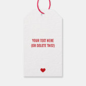 Gelukkige Valentijnsdag Harten Cadeaulabel (Achterkant)