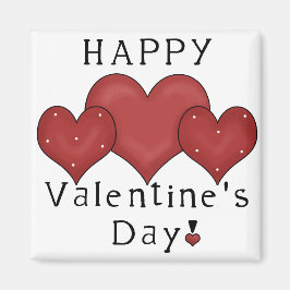 Gelukkige Valentijnsdag Harten D7 - Frig Magnet