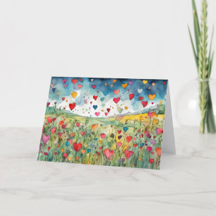 Gelukkige Valentijnsdag Harten Feestdagen Kaart