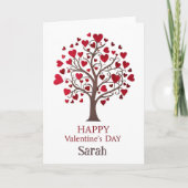 Gelukkige Valentijnsdag harten Kaart (Voorkant)