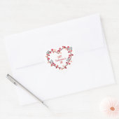 Gelukkige Valentijnsdag harten krans | STICKER (Envelop)