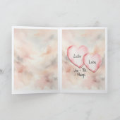 Gelukkige Valentijnsdag Harten met aangepaste name Kaart (Binnen)