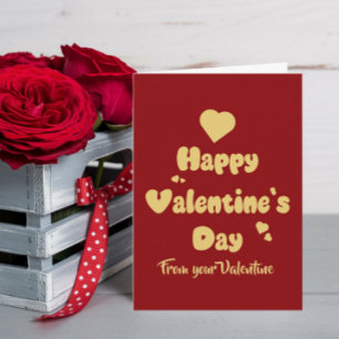 Gelukkige Valentijnsdag Hartjes Schattig Feestdagen Kaart