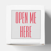 Gelukkige Valentijnsdag hartvormige Logo Bedankdoosjes (Bovenkant)