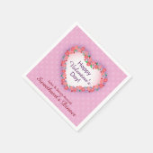 Gelukkige Valentijnsdag, het Roze Diner van Servetten (Hoek)